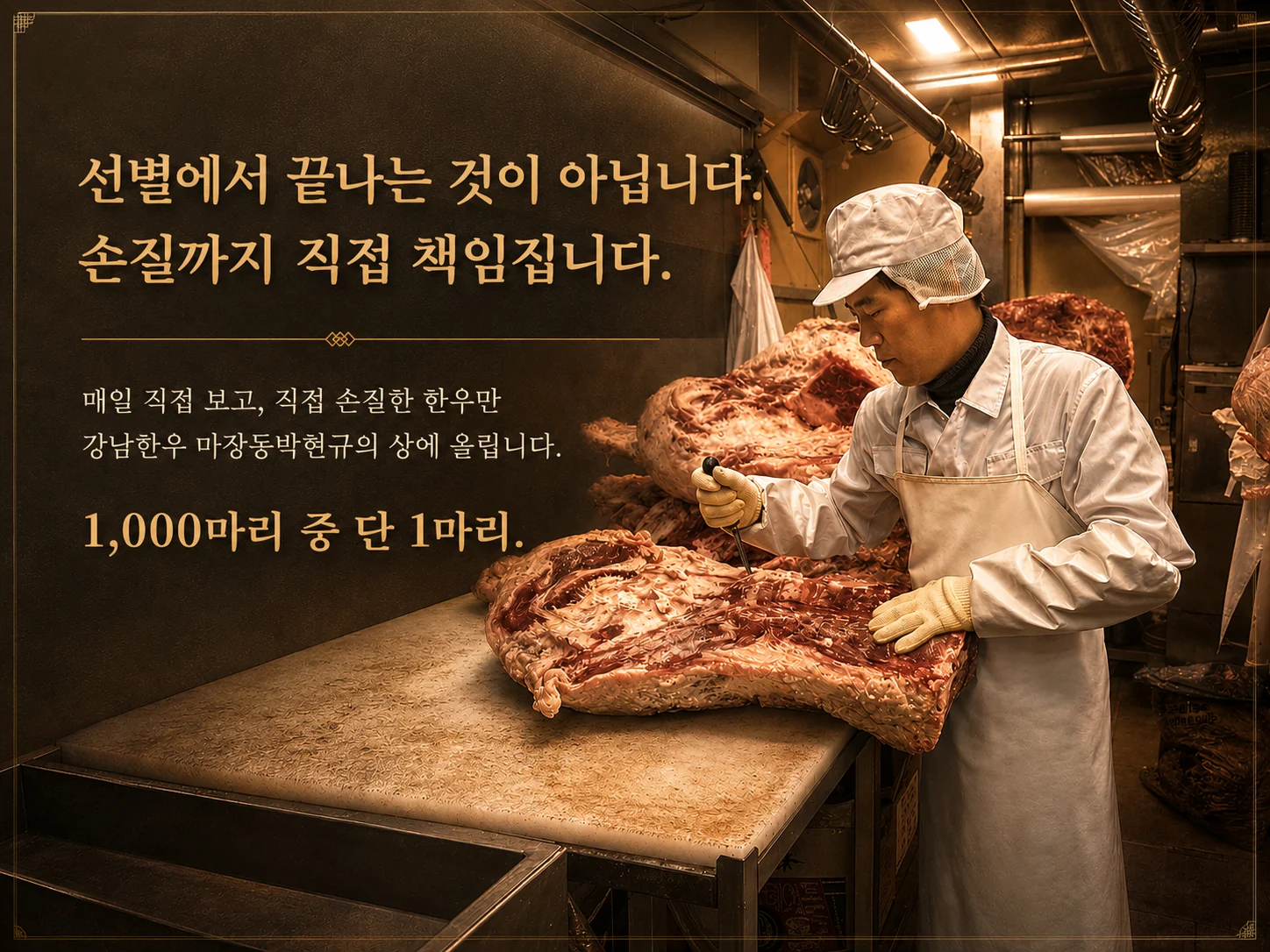 직접 손질하는 과정