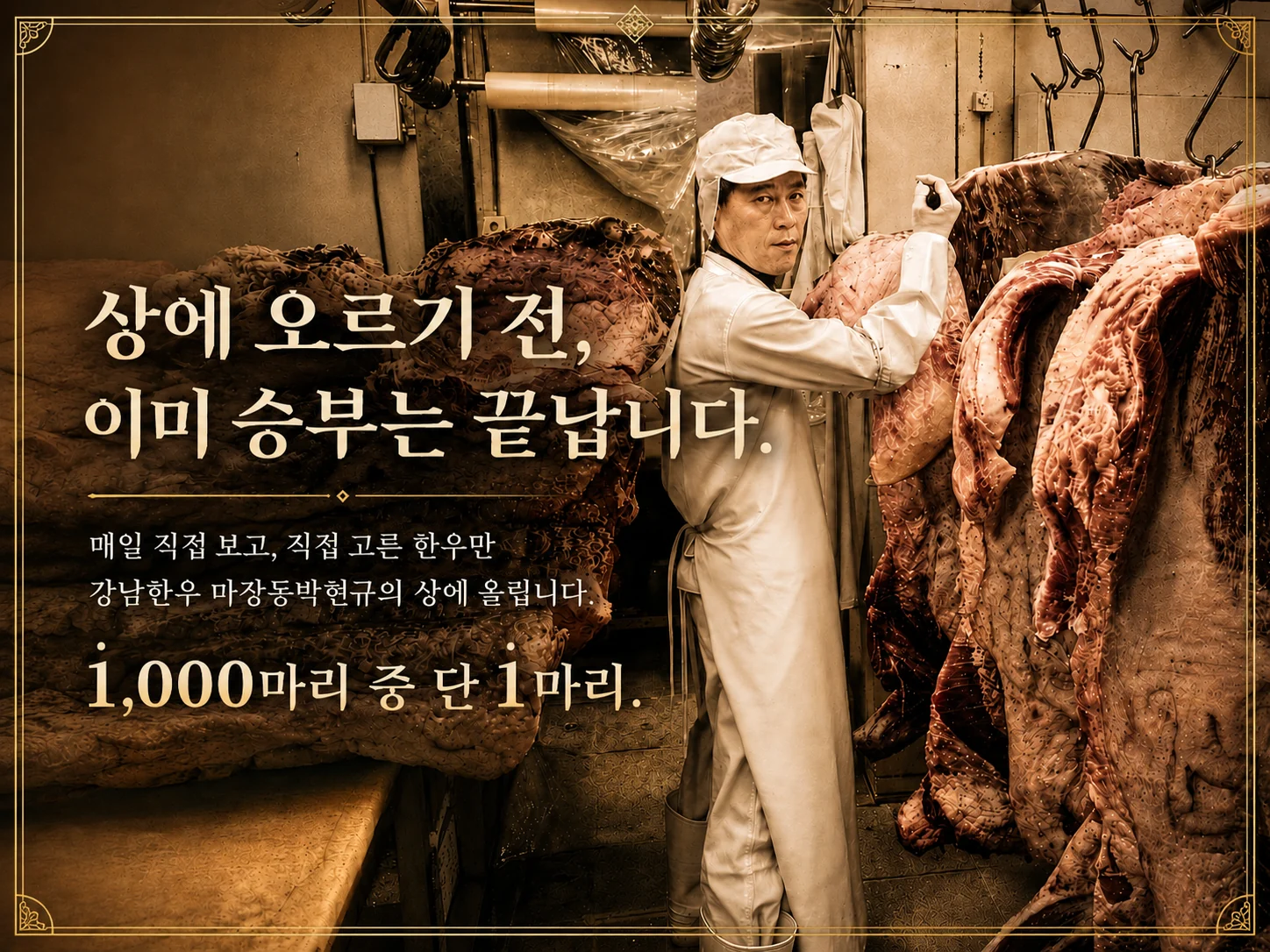 상에 오르기 전 직접 확인하는 과정