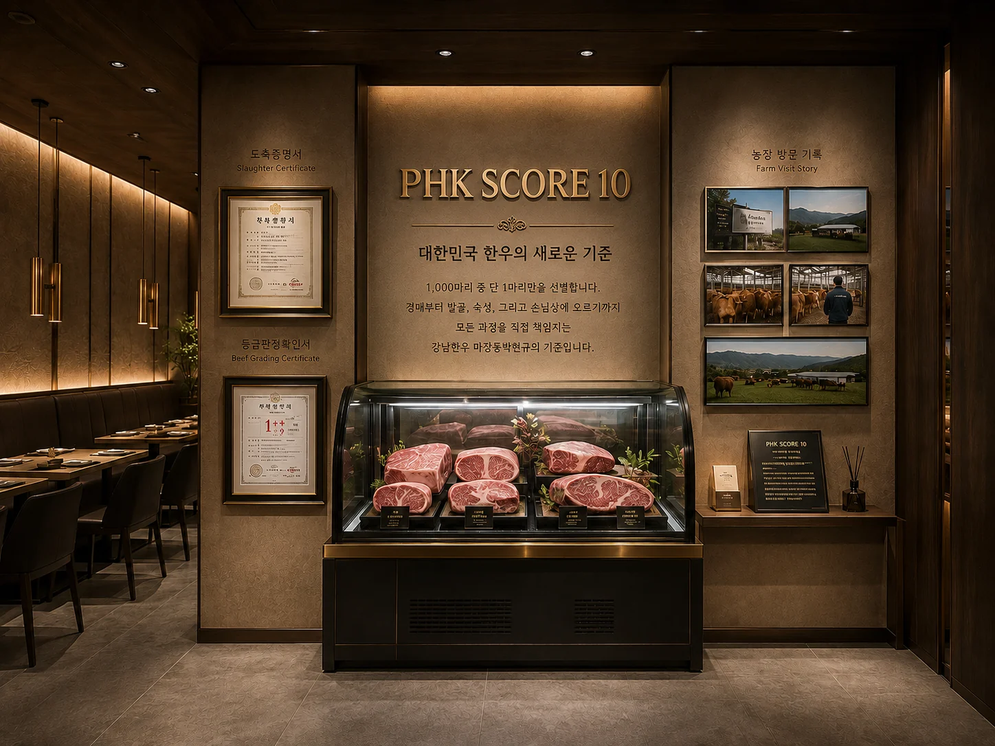 PHK SCORE 10 전시 공간